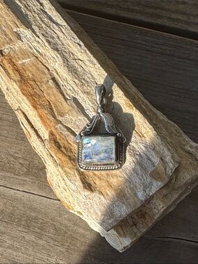 Sterling Silver Pendant with Moonstone